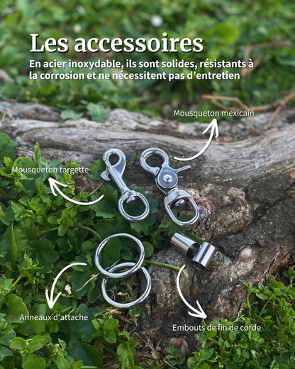 Laisse multiposition en nylon personnalisée